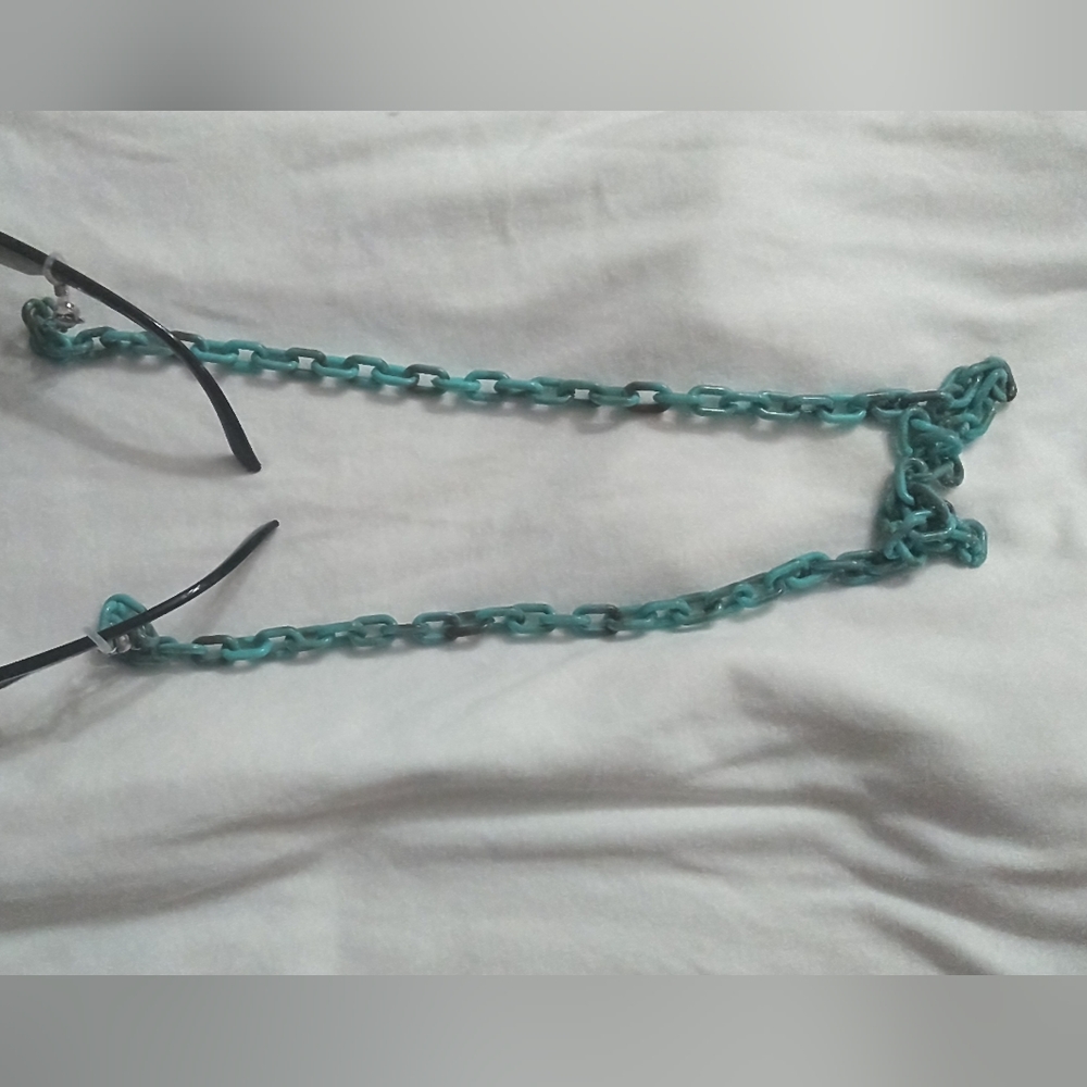 31" Turquoise Allergy-Friendly Glasses Chain in